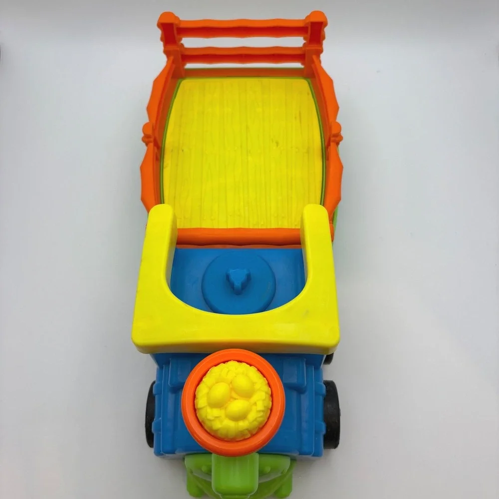 Fisher-Price Little People Choo Choo Zoo Train Musical Toy Blue Vehicle Sounds